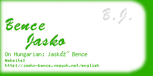 bence jasko business card